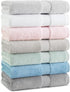 Pack 6 100% 600 13 13 Aston & Arden Egyptian Wash Cloths - of - Oversized Ultra Soft Thick & Absorbent, Ringspun