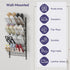 4 SWTYMIKI Over the Door Shoe Organizer - Adjustable Tier Hanging Shoe Rack Organizer, Metal Heavy Duty Behind Door