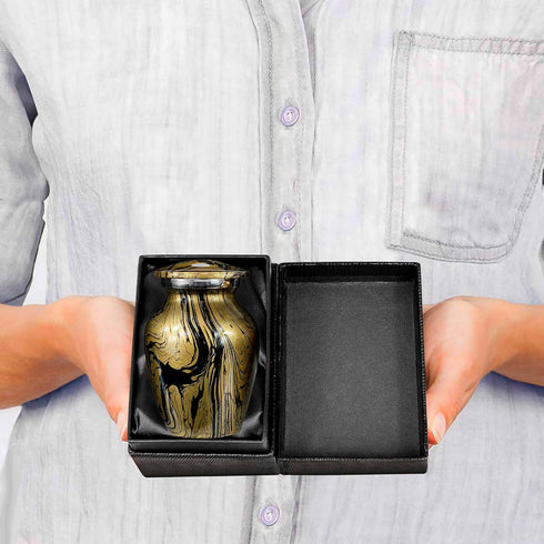 Trupoint Memorials Small Urns for Human Ashes Keepsake, Camouflage Decorative Mini Cremation Urn