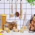 8 Pcs Bamboo Dish Brush Dish Washing Scrub Bottle Brush Wooden Palm Pot Brush Cleaning Scrubbers with Natural Sisal