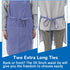 Aprons for Women, Adjustable Floral Cotton Kitchen Apron with 2 Pockets for Cooking, Baking, Chef, Artist (Blue Floral)