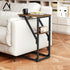 NEFROM ET-D-BR1 C-Shaped End Table, Small Couch Side Table, Sofa TV Tray Table for Living Room, Bedroom, Bedside