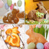 Crethinkaty Easter Bunny Mini Cake Pan, 5.5 Inch Non Stick Coating Baking Molds for Christmas Cake, Random Color