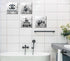 Meetdeceny Black And White Fashion Wall-Art for Bedroom Women - 10"x10" 4 Pieces Canvas Artwork Ready To Hang