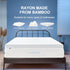 subrtex 3 Inch Mattress Topper Cover (Only Cover), Bamboo Removable Mattress Encasement with Zippers, Twin XL