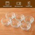 Iyulania 1.5 oz Set 6 Clear Glass Bowl, Mini Prep Dish for Salt and Spices, Dishwasher and Microwave Safe, Stackable