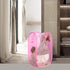 Portable Mesh Pop Up Laundry Hamper with Side Pocket and Handles, Vertical Collapsible Laundry Basket for Travel, RV,