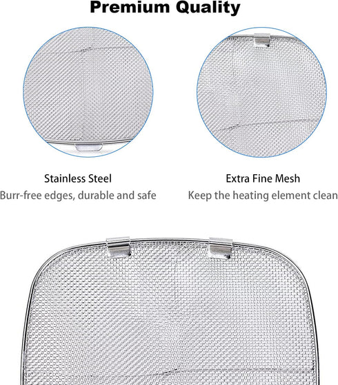 Replacement Stainless Steel Splatter Shield for Ninja Foodi AG301, Fine Mesh Screen Accessories