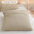 PHF 100% Cotton Waffle Weave Euro Shams - 26" x 26", No Filling, 2 Pack Elegant Home Decorative Pillow Covers