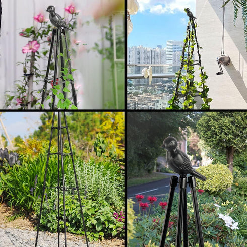 47" Indoor-1 Pack Garden Trellis, Plant Trellis for Potted Plants Flowers Vegetables and Vines,Tomato Cage Tower,Garden
