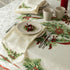 Benson Mills Christmas Ribbons Fabric Table Cloth, Winter Holiday, 60" X 84" Rectangular