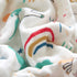 J-pinno 100% 6 70" 82") Rainbow Unicorn Cloud Muslin Blanket Cotton Layer Quilt Bed Blanket Soft Warm Throw Sofa Couch