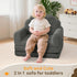 2-in-1 Airpanda Toddler Chair for Kids, Soft Couches that Fold Out for Toddler, Convertible Baby Sofa to Lounger
