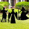 Witch Halloween Decorations Outdoor, Hocus Pocus Garden Metal Stakes Decor, Halloween Silhouette Party Supplies