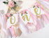Agkvw 1st 1st Pink and Gold High Chair Banner- Floral and Butterfly One Highchair Banner, Birthday Party Decoration