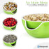 Stargoods Pistachio Bowl, Snack Serving Dish, Double Peanut Bowl with Nut Seeds Shell Candy Storage, Green