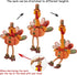 FORUP 32 Inch Thanksgiving Turkey Doll for Autumn Fall Harvest Halloween Home Decorations, Male Table Decoration