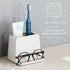 2-Slot, Counter YouCopia The Ledge Toothbrush Holder, Bathroom Vanity Organizer with Cord Slots, Removable Base