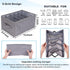 Fixwal 4pcs Wardrobe Clothes Organizer Foldable Jean Organizer for Drawer Washable Compartment Closet Organizers and Storage Bins for Clothes Jeans Pants Sweaters 5 Grids Gray by Fixwal
