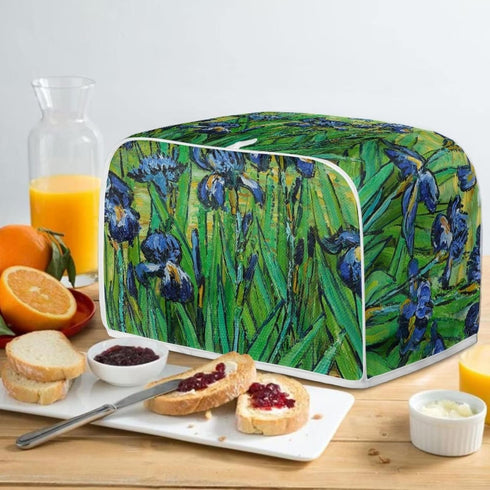 DISNIMO Irises Van Gogh Polyester Toaster Cover, 2 Slice, Kitchen Small Appliance Dust & Fingerprint Protection