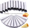 Stainless Steel Cream Horn Molds, 21 Pcs Cannoli Form Tubes and Croissant Baking Molds with Cleaning Brush