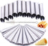 Stainless Steel Cream Horn Molds, 21 Pcs Cannoli Form Tubes and Croissant Baking Molds with Cleaning Brush