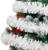 FOIMAS 33FT Christmas Tinsel Garland, White Twisted Metallic Hanging Garland for Christmas Tree, Fireplace Home