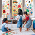 Naler Back to School Decorations Window Clings, 9 Sheets Glueless Static Double-Sided Stickers for Classroom