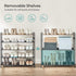 5 Closet 20-25 4 SONGMICS Shoe Rack, Tier Shoe Storage Organizer, Large Shoe Rack Shelf for Entryway, Sturdy Shoe Stand