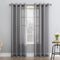 No. 918 Emily Sheer Voile Grommet Curtain Panel - 59" x 84", Charcoal Gray