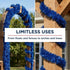 4" 25' TCDesignerProducts Dark Blue Vinyl Twist Garland - x roll, Parade Float Decorations for Trailer Or Golf Cart
