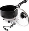 ZONETECH 12V Portable Non-Stick SaucePan with Glass Lid, 2 Quart, Stay-Cool Handles, Rapid Heat Up, Perfect for Camping