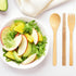 Boao 4 Sets Bamboo Utensils, Reusable Wooden Cutlery Set with Portable Case for Travel, Hiking, and Camping
