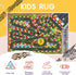 31''X47'' Kids Racing Rug Car Road Kid Rug Carpet Playmat for Playoom Traffic Road Kid Play Mat for BedroomKids