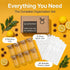 Bloomondo Pack (12x 6oz 112 48 Empty Spice Jars with Label Bamboo Lid Glass Jar). Small Spice Storage Bottles
