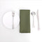 Randall Waffle Stripe Napkin Set of 4, Solid Washable for Holiday Dining, Wedding or Party, Sage