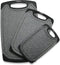 Cutting Boards for Kitchen, Plastic Chopping Board Set of 3 with Non-Slip Feet, Easy Grip Handle, BPA Free