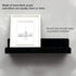 IEEK 15 Inch Black Acrylic Floating Wall Ledge Shelf, Wall Mounted Nursery Kids Bookshelf, Set of 3