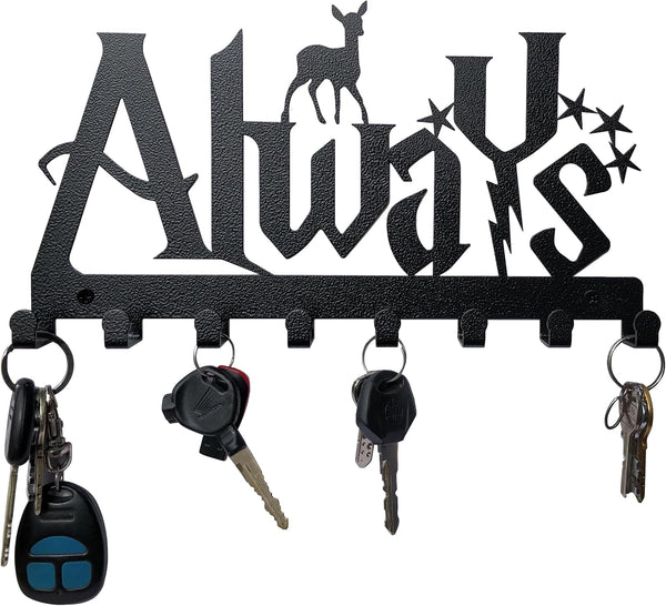 Decorative Metal Key Hooks | Wall Mounted Key Holder | Always Sign