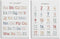 HRQKO Alphabet Numbers Nursery Canvas Wall Art Set of 2, Kids Room