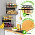 Counter, Ofiray-home Magnetic Shelf for Fridge with Wood Lid, Fruit Potato and Onion Storage Bins, Pantry Organizers