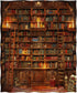 60"x80" Jekeno Vintage Bookshelf Blanket Gifts for Women Men Kids Girls Boys Husband Dad Halloween Birthday Christmas