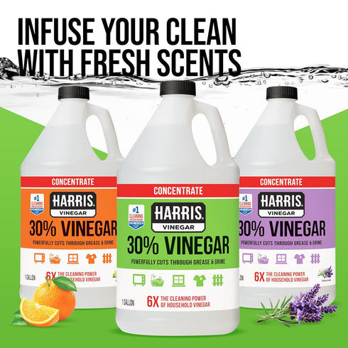 HARRIS 30% Vinegar Cleaner - Extra Strength All-Purpose Solution for Home & Garden