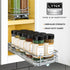 4-3/8 inch 1 LYNK PROFESSIONAL Pull Out Spice Organization for Cabinets - Wide Spice Rack for Inside Cabinets, Slide