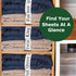 Bed Sheet Organizer and Storage Size Label Bands for Linen Closet Organization - King 2PCs Pack | White