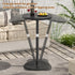 Asgolion Round Side Table, Adjustable-Height Drink Table for Small Spaces, Pedestal Martini Table, Cocktail Tables