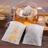 300 Pcs Disposable Drawstring Tea Filter Bags, Empty Cotton Filter Bags for Loose Tea (3.94 x 3.15 inch)