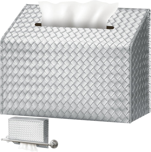 NiHome PU Leather Tissue Box Cover for Kleenex Hand Towels, Versatile for