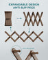 14 27"10", OROPY Wood Accordion Wall Hanger, Expandable Coat Rack Wall Mount with Pegs, Expanding Hat Rack for Wall, X
