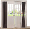 Aquazolax Blackout French Door Curtain, 25x72 Inches, Blackout Drapery for Privacy, 1 Panel, Toffee Brown